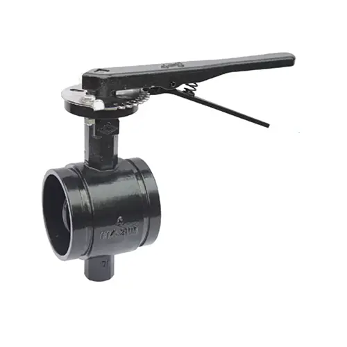 BS EN 593 Grooved butterfly valve na may mahabang leeg