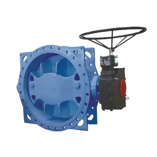 Double eccentric flanged butterfly valve
