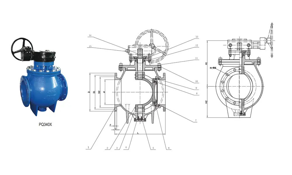 Eccentric Semi-ball Valve